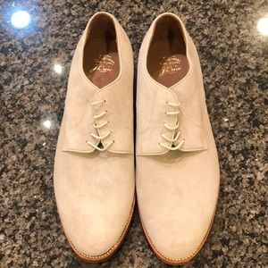 J. Crew suede lace up cream color